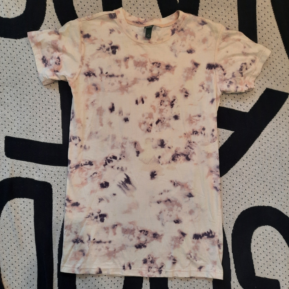 Pink/purple Tie dye t-shirt dress